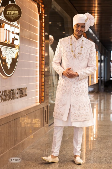 https://dev.nomiscoffee.com/Regal Indian Wedding Sherwani - Exquisite Craftsmanship & Elegance